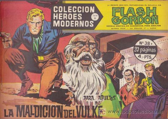 Tebeos: FLASH GORDON, Serie B, n&ordm; 38: La maldici&oacute;n del Vulke - Foto 1