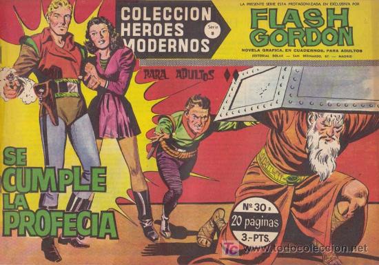 Tebeos: FLASH GORDON, Serie B, n&ordm; 30: Se cumple la profec&iacute;a - Foto 1