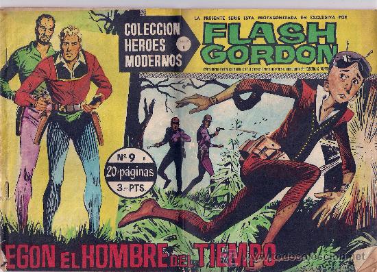 Tebeos: FLASH GORDON Nº 9-EGON EL HOMBRE DEL TIEMPO-EDITORIAL DOLAR.