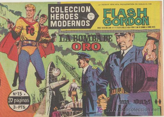 Tebeos: Flash Gordon Serie B n&ordm; 15. H&eacute;roes Modernos . Dolar. - Foto 1