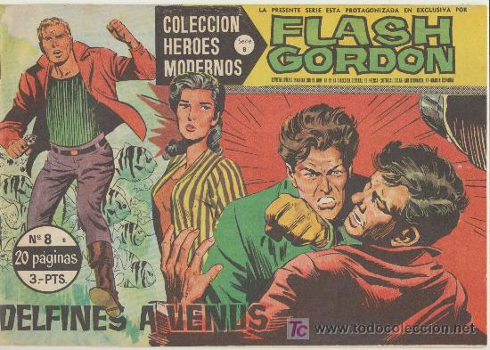 Tebeos: Flash Gordon Serie B n&ordm; 8. H&eacute;roes Modernos . Dolar. - Foto 1