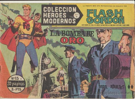 Tebeos: Flash Gordon Serie B n&ordm; 15. H&eacute;roes Modernos . Dolar. - Foto 1
