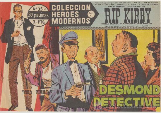 Tebeos: Heroes Modernos Serie C n&ordm; 35. Rip Kirby. - Foto 1