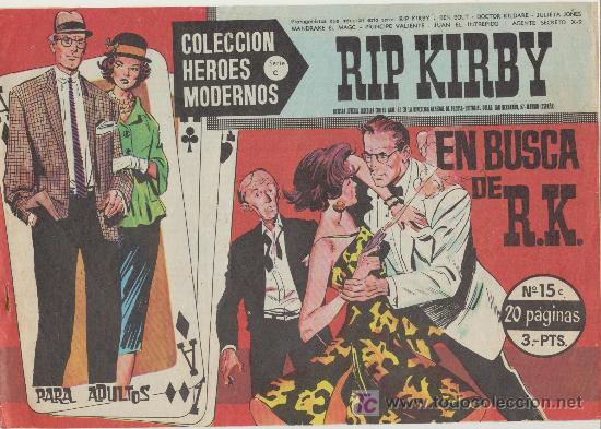 Tebeos: Heroes Modernos Serie C n&ordm; 15. Rip Kirby. - Foto 1