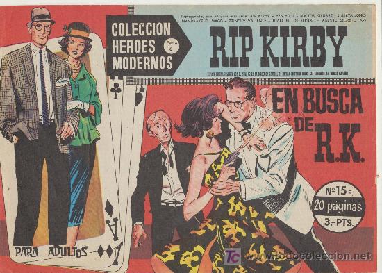 Tebeos: Heroes Modernos Serie C n&ordm; 15. Rip Kirby. - Foto 1