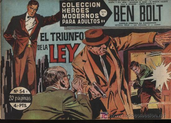 Tebeos: Heroes Modernos Serie C n&ordm; 54. Ben Bolt. Dolar. - Foto 1