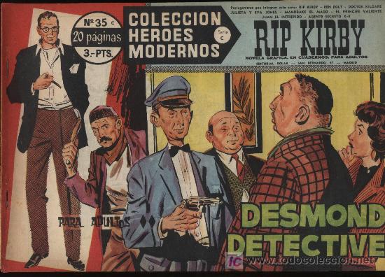 Tebeos: Heroes Modernos Serie C n&ordm; 35. Rip Kirby. Dolar. - Foto 1