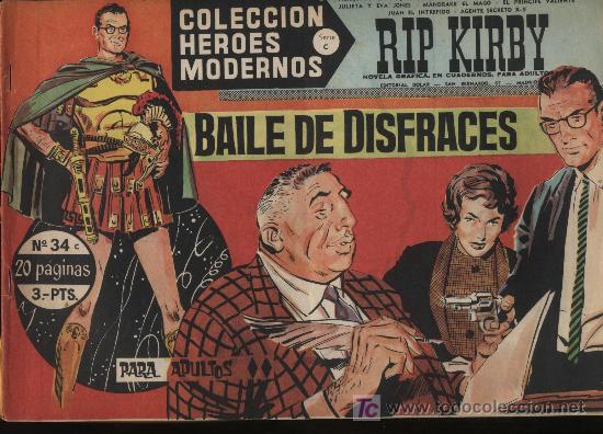 Tebeos: Heroes Modernos Serie C n&ordm; 34. Rip Kirby. Dolar. - Foto 1