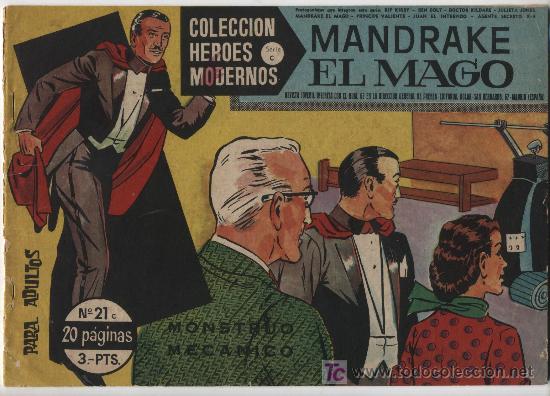 Tebeos: Heroes Modernos Serie C n&ordm; 21. Mandrake el Mago. Dolar. - Foto 1