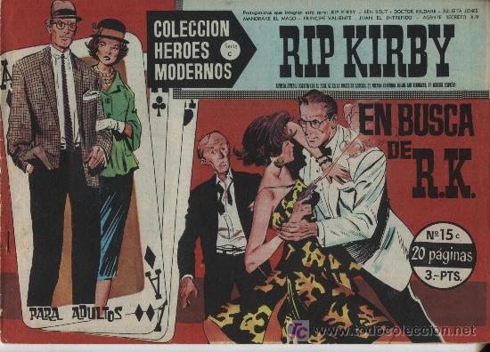 Tebeos: Heroes Modernos Serie C n&ordm; 15. Rip Kirby. Dolar. - Foto 1