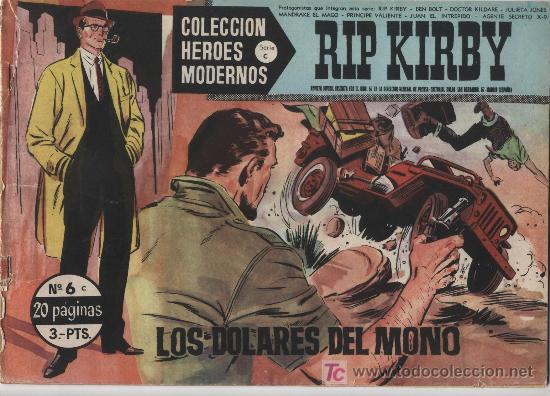 Tebeos: Heroes Modernos Serie C n&ordm; 6. Rip Kirby. Dolar. - Foto 1
