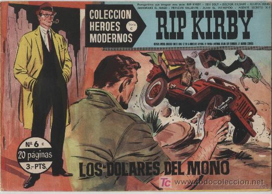 Tebeos: Heroes Modernos Serie C n&ordm; 6. Rip Kirby. Dolar. - Foto 1