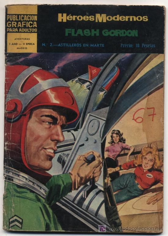 Tebeos: Heroes Modernos 2&ordf; Epoca n&ordm; 2. Flash Gordon. - Foto 1
