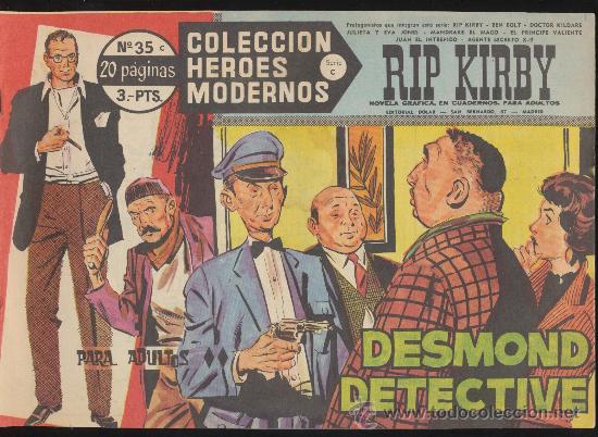 Tebeos: Heroes Modernos.Serie C n&ordm;  35. Rip Kirby. - Foto 1