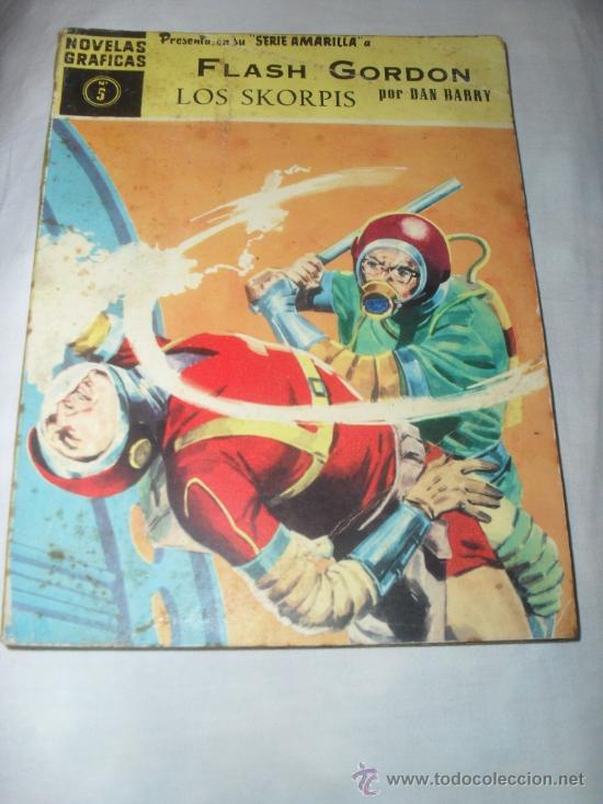 Tebeos: FLASH GORDON SERIE AMARILLA N&ordm; 5  LOS SKORPIS comics dolar 1959 - Foto 1
