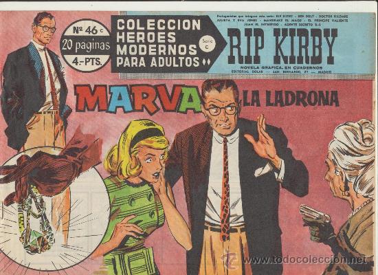 Tebeos: H&eacute;roes Modernos Serie C n&ordm;  46.  Rip Kirby. - Foto 1