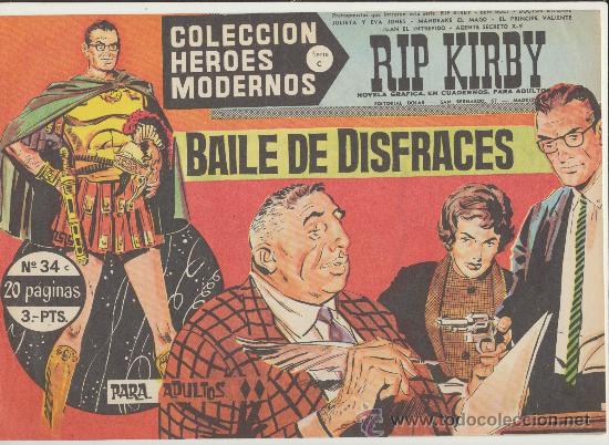 Tebeos: H&eacute;roes Modernos Serie C n&ordm;  34.  Rip Kirby. - Foto 1
