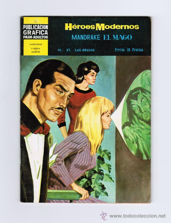 Tebeos: H&Eacute;ROES MODERNOS - MANDRAKE EL MAGO N&ordm; 37 - EDITORIAL DOLAR - Foto 1