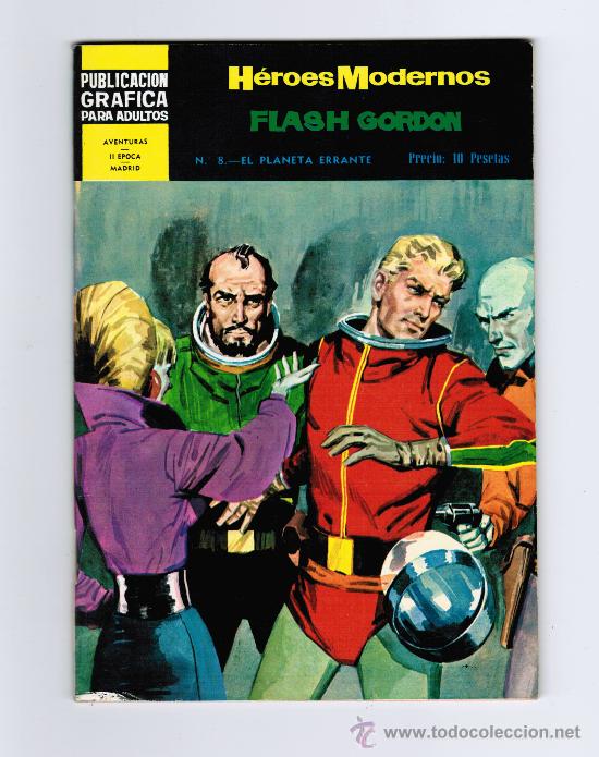 Tebeos: H&Eacute;ROES MODERNOS - FLASH GORDON N&ordm; 8 - EDITORIAL DOLAR - Foto 1
