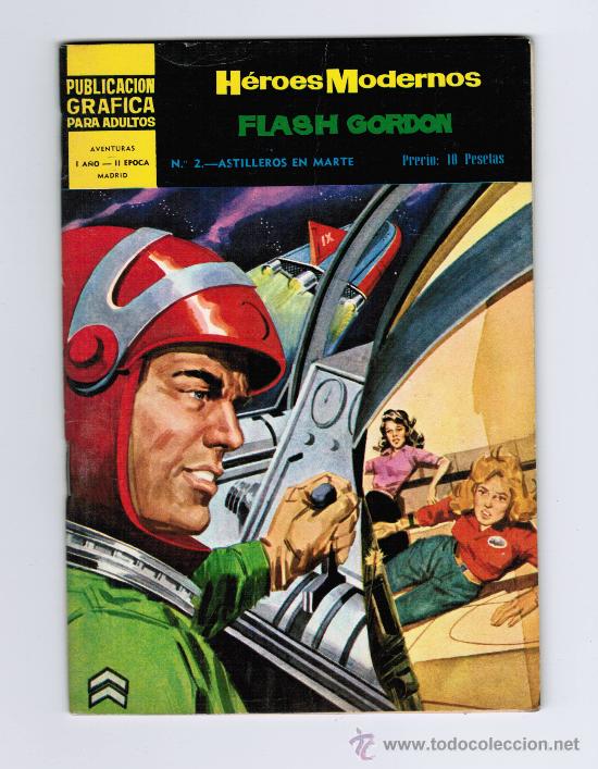 Tebeos: H&Eacute;ROES MODERNOS - FLASH GORDON N&ordm; 2 - EDITORIAL DOLAR - Foto 1