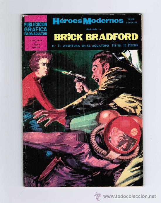 Tebeos: H&Eacute;ROES MODERNOS - BRICK BRADFORD N&ordm; 5 - EDITORIAL DOLAR - Foto 1