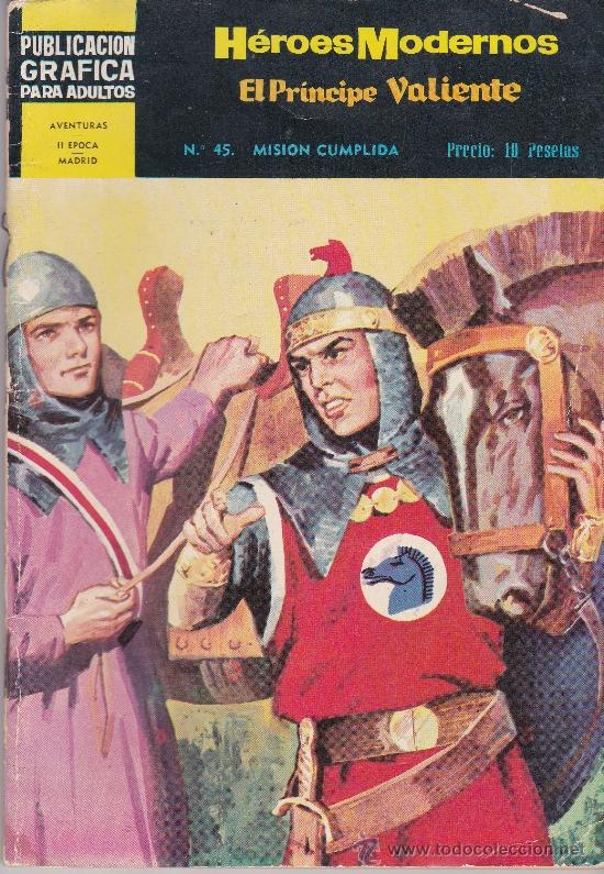 Tebeos: Heroes modernos ,2&ordf; epoca,El Principe Valiente n&ordm;45 - Foto 1