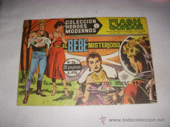 Tebeos: COLECCI&Oacute;N HEROES MODERNOS N&ordm; 36, SERIE B, CON FLASH GORDON, EDITORIAL D&Oacute;LAR - Foto 1