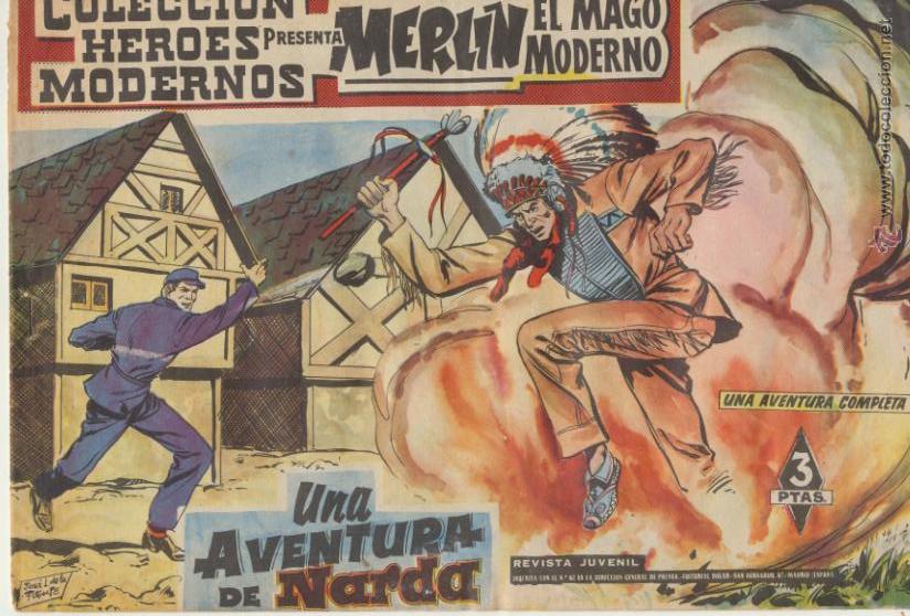 Tebeos: Merlin El Mago Moderno n&ordm;  9. Dolar  1960. - Foto 1