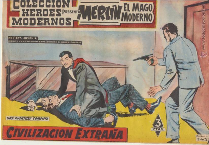Tebeos: Merlin El Mago Moderno n&ordm;  8. Dolar  1960. - Foto 1