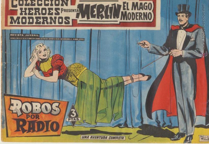 Tebeos: Merlin El Mago Moderno n&ordm;  7. Dolar  1960. - Foto 1