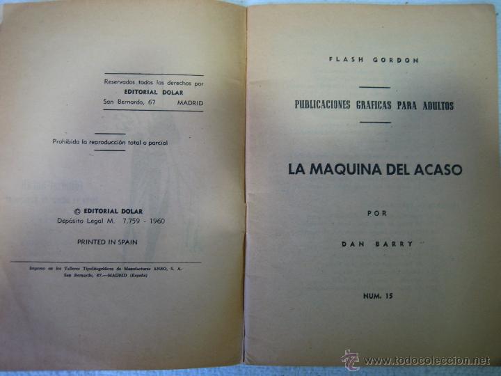 Tebeos: Flash Gordon. ED D&oacute;lar 1960. N 15 - Foto 3