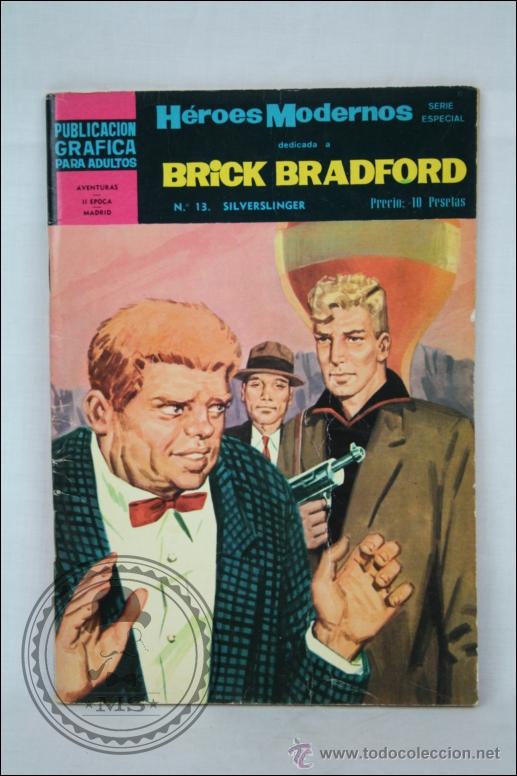Tebeos: C&oacute;mic Brick Bradford. N&ordm; 13. Silverslinger - Aventuras. II &Eacute;poca - Ed. D&oacute;lar - Foto 1
