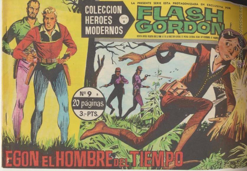 Tebeos: Flash Gordon Serie B n&ordm;  9. H&eacute;roes Modernos. Dolar  1963. - Foto 1