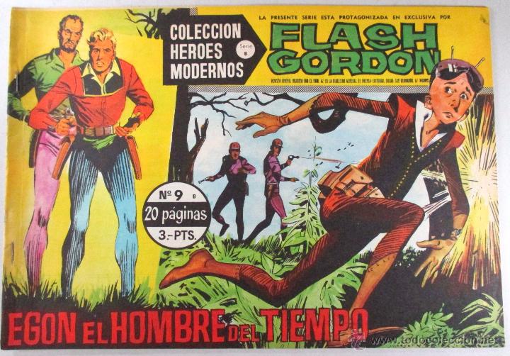Tebeos: FLASH GORDON N&ordm; 9 - COLECCI&Oacute;N H&Eacute;ROES MODERNOS , SERIE B - ED. D&Oacute;LAR - Foto 1
