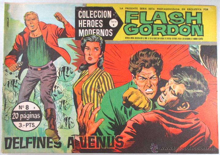 Tebeos: FLASH GORDON N&ordm; 8 - COLECCI&Oacute;N H&Eacute;ROES MODERNOS , SERIE B - ED. D&Oacute;LAR - Foto 1