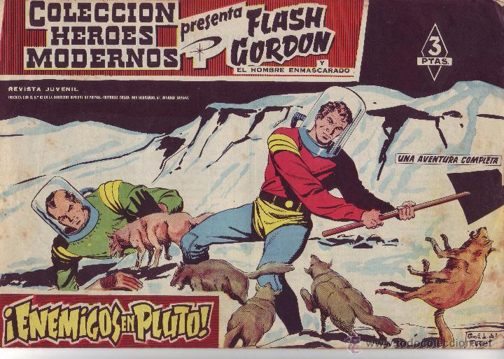 Tebeos: HEROES MODERNOS FLASH GORDON - NUMERO 35 - ENEMIGOS EN PLUTO! - Foto 1