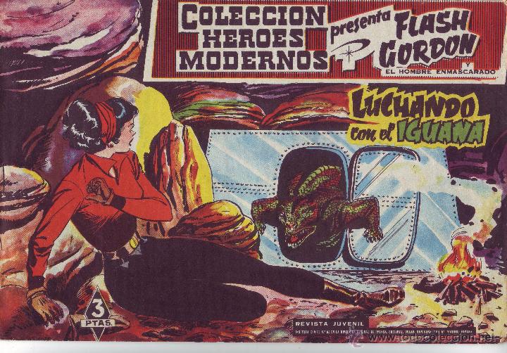 Tebeos: HEROES MODERNOS FLASH GORDON - NUMERO 30 - LUCHANDO CON EL IGUANA - Foto 1