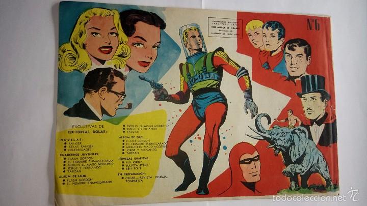 Tebeos: EDITORIAL D&Oacute;LAR ORIGINAL 1958 HEROES MODERNOS MERL&Iacute;N EL MAGO N&ordm; 6 IMPECABLE - Foto 2