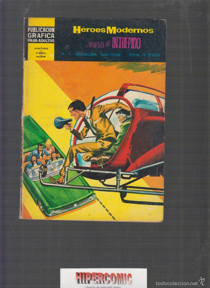 Tebeos: H&Eacute;ROES MODERNOS.n&ordm; 7 JUAN EL INTREPIDO - Foto 1