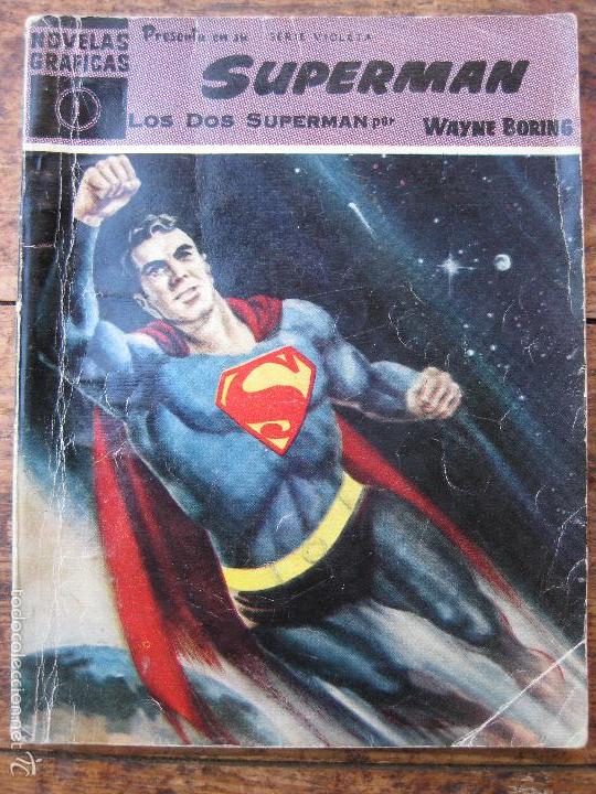 Tebeos: NOVELAS GRAFICAS - SERIE VIOLETA N&ordm;1 SUPERMAN - Foto 1