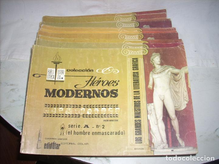 Tebeos: Lote de trece ejemplares de H&eacute;roes Modernos, de Editorial Dolar - Foto 1