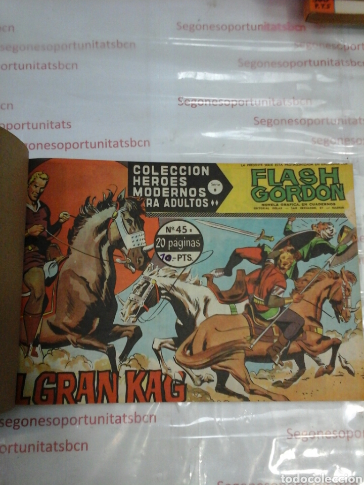 Tebeos: LOTE - FLASH GORDON - 60 N&Uacute;MEROS - ED. DOLAR - Foto 9