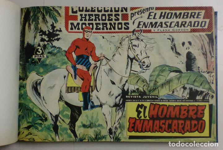 LIBRO COLECCIÓN HÉROES MODERNOS - CONTIENE 40 NÚMEROS- EL HOMBRE ENMASCARADO Y FLASH GORDON (Tebeos y Comics - Dólar)