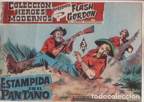 Tebeos: FLASH GORDON. Colecci&oacute;n H&eacute;roes Modernos. N&ordm; 69- Estampida en el pantano - Foto 1