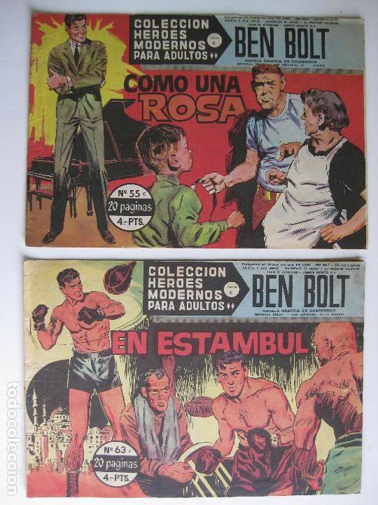 Tebeos: LOTE 7 NUMEROS BEN BOLT - COLECCION HEROES MODERNOS - DOLAR - Foto 2