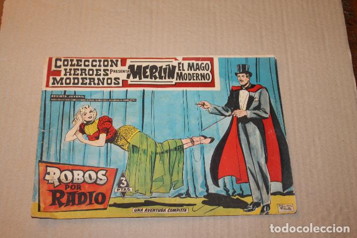 Tebeos: MERL&Iacute;N N&ordm; 7, COLECCI&Oacute;N H&Eacute;ROES MODERNOS, EDITORIAL D&Oacute;LAR - Foto 1