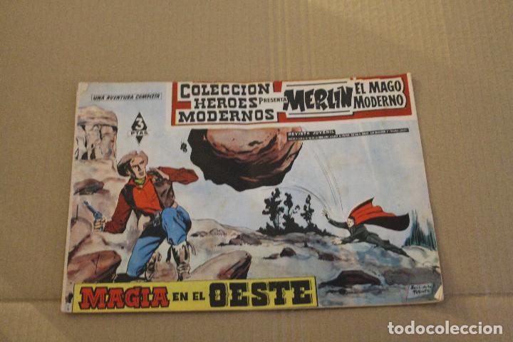 Tebeos: COLECCI&Oacute;N H&Eacute;ROES MODERNOS N&ordm; 2, CON MERL&Iacute;N, EDITORIAL D&Oacute;LAR - Foto 1