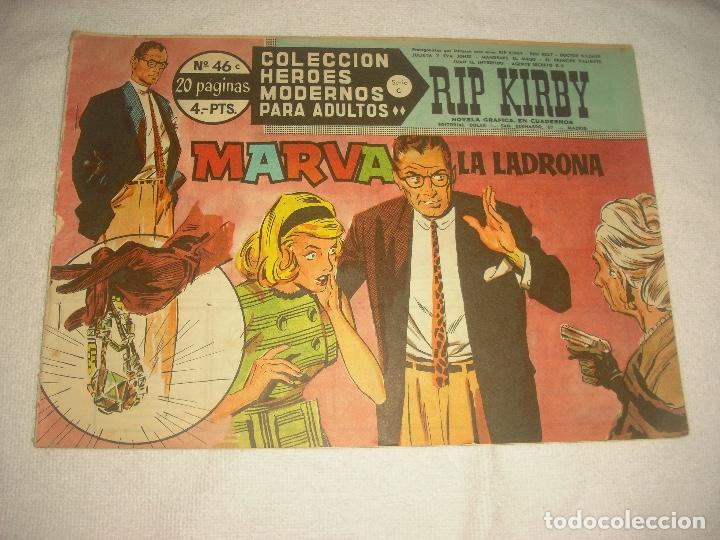 Tebeos: COLECCION HEROES MODERNOS N 46, RIP KIRBY - Foto 1