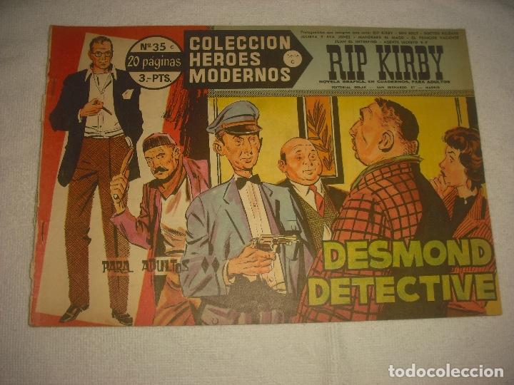 Tebeos: COLECCION HEROES MODERNOS N 35, RIP KIRBY - Foto 1