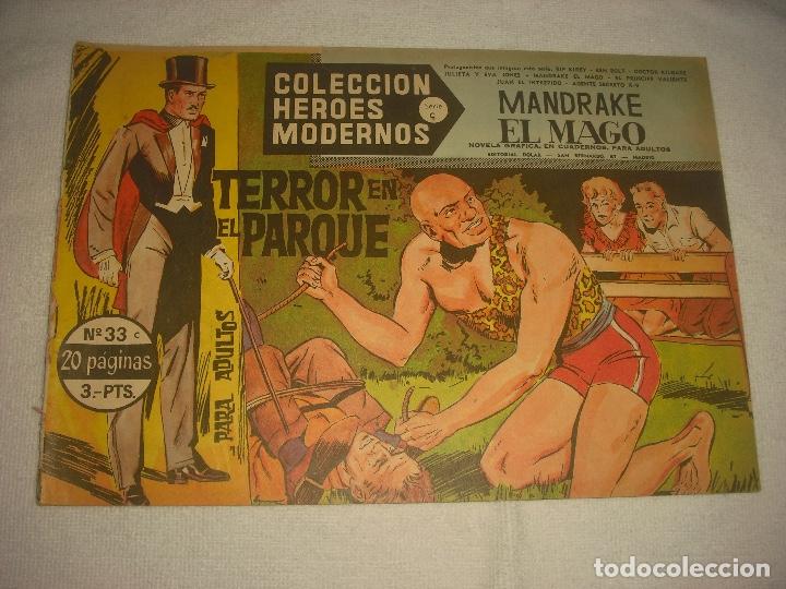 Tebeos: COLECCION HEROES MODERNOS N 33, MANDRAKE EL MAGO - Foto 1